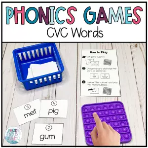 Phonics Games- CVC Words- Short Vowels
