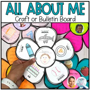 All About Me Back to School Bulletin Board - Beginning of the Year Craft