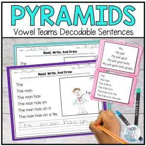 Vowel Team Decodable Sentence Pyramids