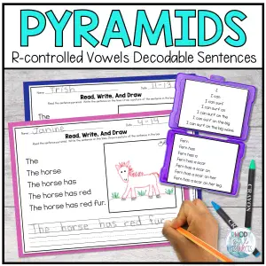 r-controlled vowels Decodable Sentence Pyramids