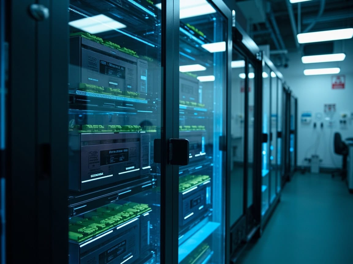 UPS와 리튬배터리 안전 관리 점검을 강조하는 연구실의 모습