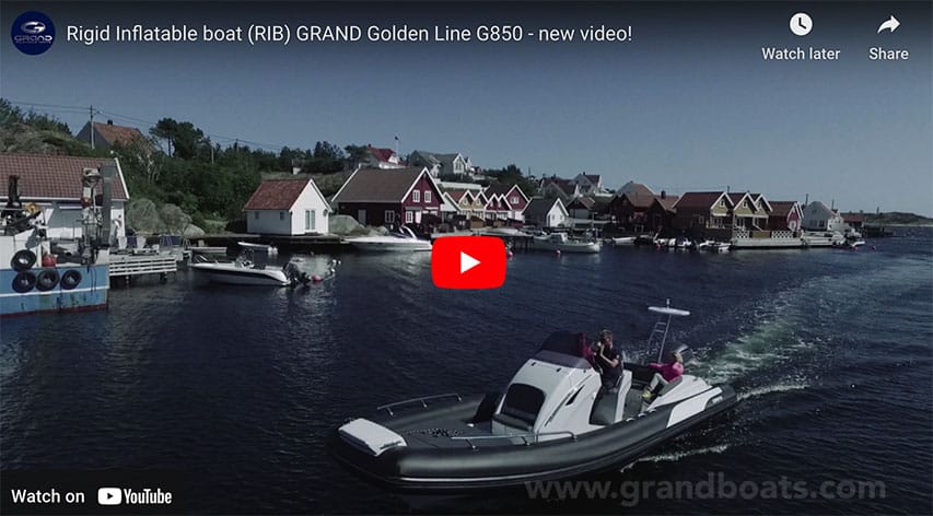 RIB Grand Golden Line G850 Yamaha 300 Driven RIB Grand Golden Line G850 Yamaha 300 Driven @ RIBs ONLY - Home of the Rigid Inflatable Boat