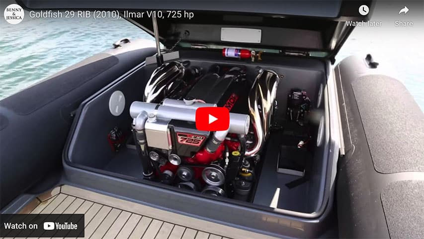 Goldfish 29 RIB (2010) Ilmor V10 725 hp Goldfish 29 RIB (2010) Ilmor V10 725 hp @ RIBs ONLY - Home of the Rigid Inflatable Boat