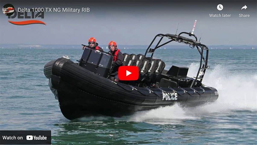 Delta 1000 TX NG Military RIB Delta 1000 TX NG Military RIB @ RIBs ONLY - Home of the Rigid Inflatable Boat