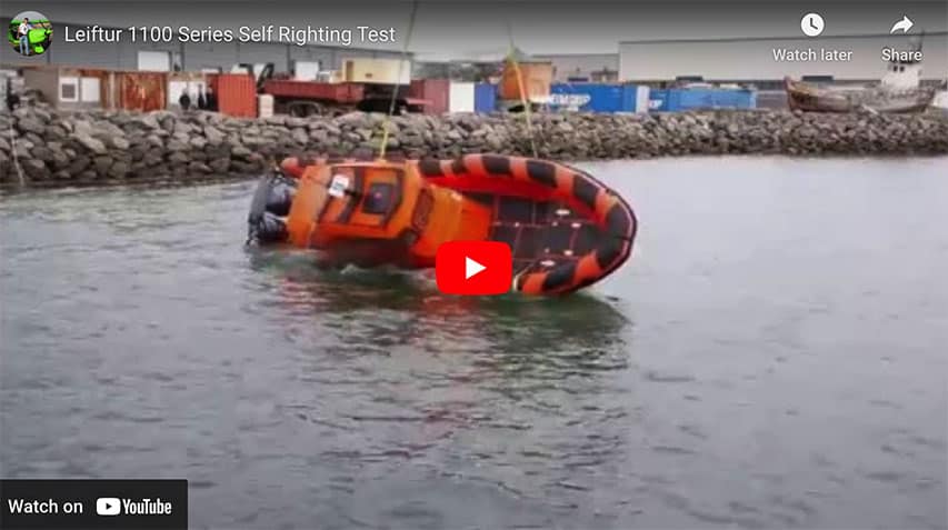 RIB Rafnar Leiftur 1100 Series Self Righting Test RIB Rafnar Leiftur 1100 Series Self Righting Test @ RIBs ONLY - Home of the Rigid Inflatable Boat