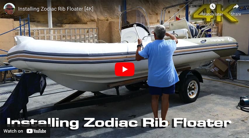Installing Zodiac RIB Tubes Installing Zodiac RIB TubesInstalling Zodiac RIB Tubes