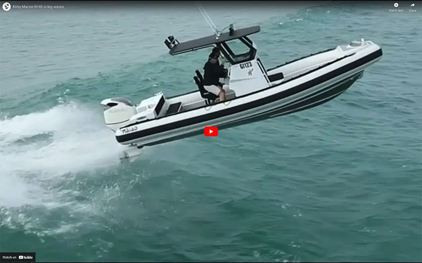 Whakatane Coastguard Boat Crossing The Bar In A Yamaha Powered Naiad RIB