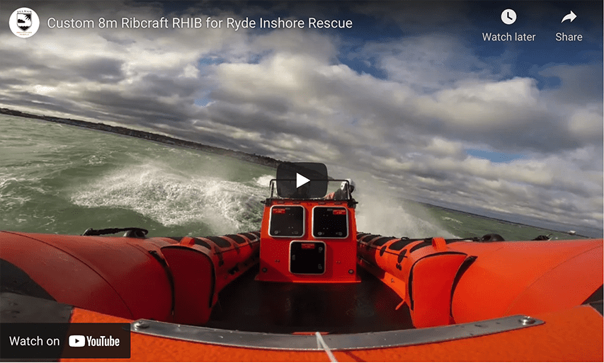 Custom 8m RIBCRAFT RIB for Ryde Inshore Rescue in Agitated Sea Custom 8m Ribcraft RIB for Ryde Inshore Rescue in Agitated Sea @ RIBs ONLY - Home of the Rigid Inflatable Boat