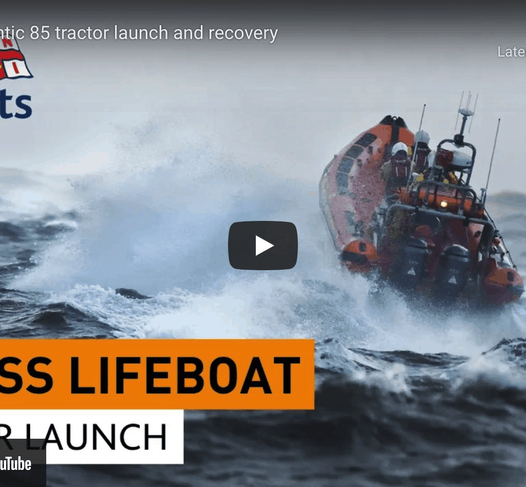 RNLI Atlantic 85 RIB Tractor Launch and Recovery RNLI Atlantic 85 RIB Tractor Launch and Recovery @ RIBs ONLY - Home of the Rigid Inflatable Boat