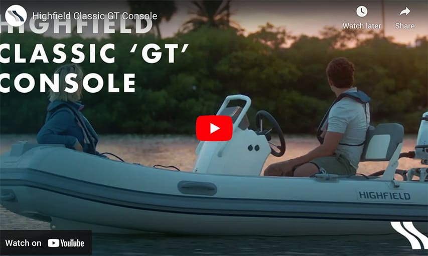 Highfield Classic GT Console 2022 - All New! The new good-looking Highfield Classic GT Console RIB @ RIBs ONLY - Home of the Rigid Inflatable Boat