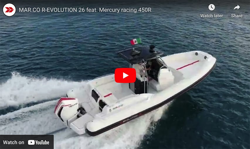 Mercury 450R MAR.CO R-EVOLUTION 26 MAR.CO R-EVOLUTION 26 Mercury 450R @ RIBs ONLY - Home of the Rigid Inflatable Boat