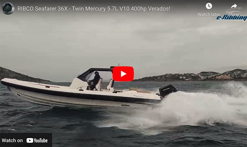 Ribco Seafarer 36X Twin Mercury 5.7 l V10 400 hp Ribco Seafarer 36X Twin Mercury 5.7L V10 400 hp @ RIBs ONLY - Home of the Rigid Inflatable Boat