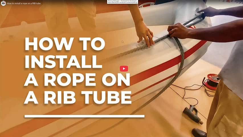 How to Install a Rope on a RIB Tube How to Install a Rope on a RIB Tube @ RIBs ONLY - Home of the Rigid Inflatable Boat