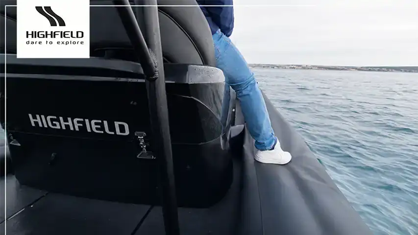 The Highfield RIB stays afloat even with a flat chamber in the tube @ RIBs ONLY - Home of the Rigid Inflatable Boat