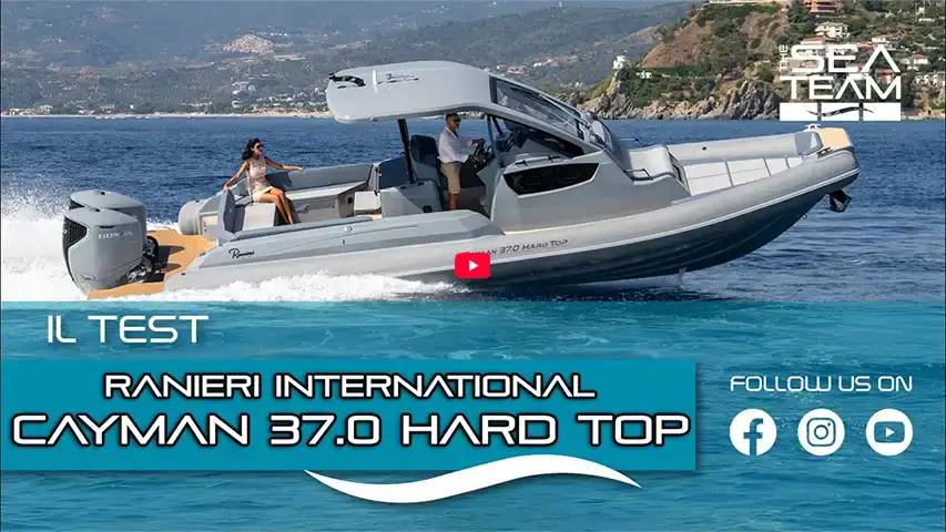 Ranieri International Cayman 37.0 Hard Top Test Ranieri International Cayman 37.0 Hard Top Test@ RIBs ONLY - Home of the Rigid Inflatable Boat
