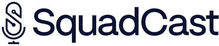 Squadcast company logo - one of the names on our podcast equipment list