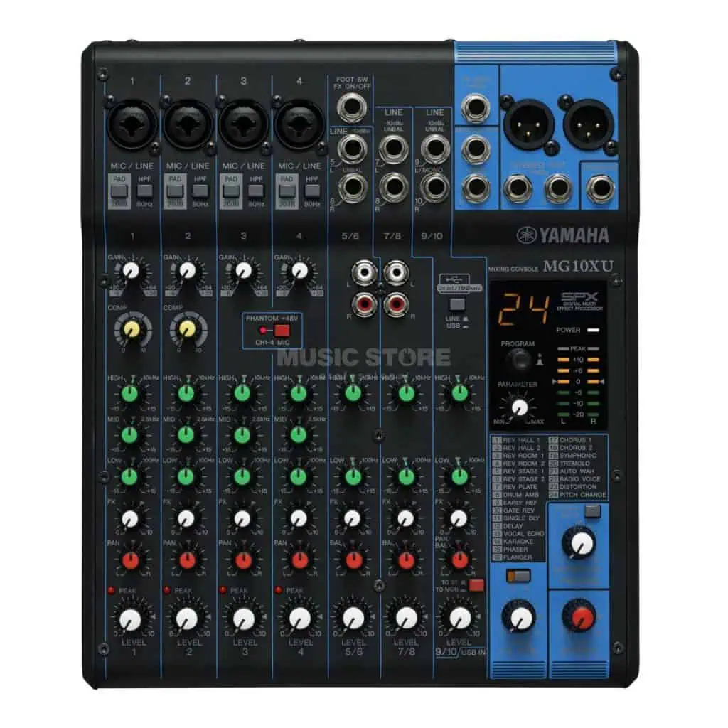 Yamaha MG10XU audio console