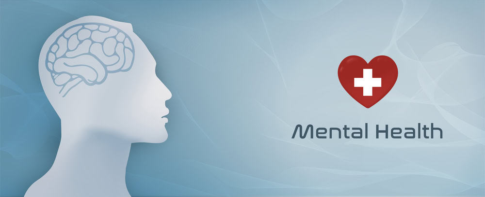 Mental Health A diagram of the human brain showing areas of mental health