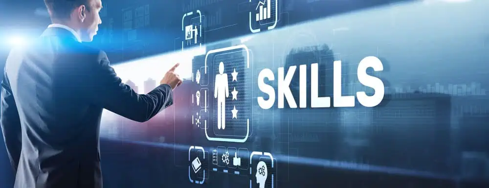 Man learning digital skills