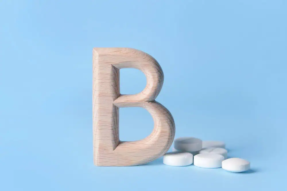 B vitamins on a tabletop