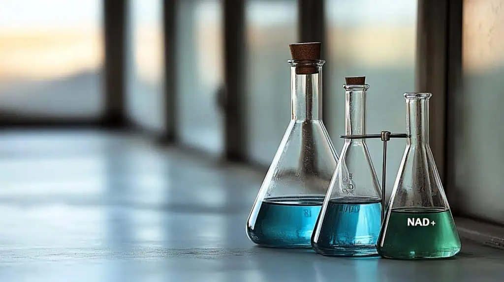 NAD+ research taking place in a laboratory