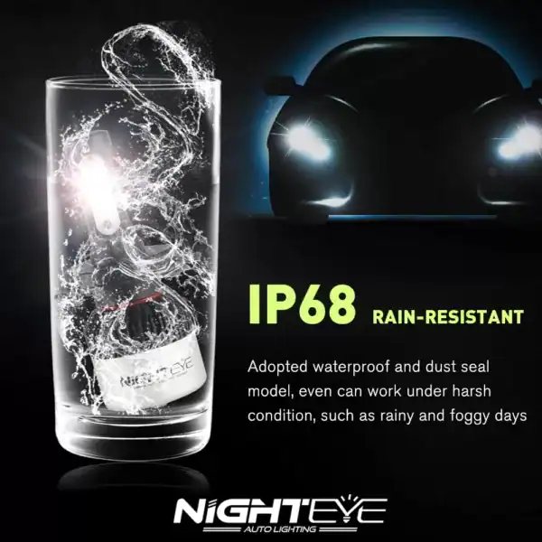 Original NIGHTEYE H4 Super Bright LED Headlights For All Motorcycles & Scooters (1Pair)