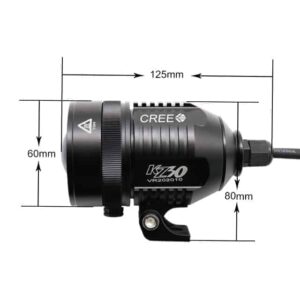 HJG KZ30 Adjustable Focus Lens Fog Light Auxiliary Light for All Motorcycles