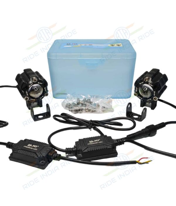 HJG Mini Driving Lights Heavy 40W Dual Mode Yellow-White For All Motorcycles/Scooters/Cars/Jeeps