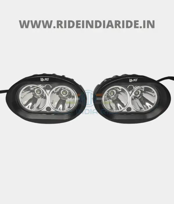 HJG L6X 60W CREE 6 LED Fog Light Auxiliary For Motorcycles With Yellow Filter (2 Pcs)