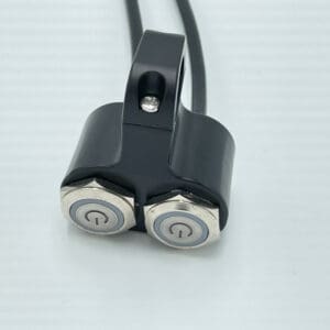 12V Motorcycle Handlebar 2 button Switches Blue LED 7/8″ 22mm ON-OFF Headlight Fog Light