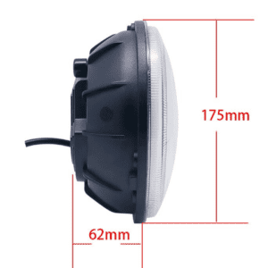 7 Inch HJG 90W Minus LED Headlight With DRL Ring Yellow/White