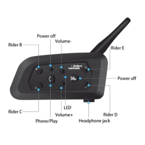 Vnetphone V6 Motorcycle Helmet Bluetooth Intercom