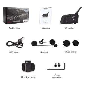 Vnetphone V6 Motorcycle Helmet Bluetooth Intercom