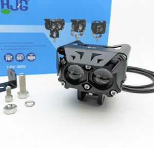 Alternative view of HJG Mega Drive 60W Quad Shot Dual Lens/Dual Color High/Low Yellow/White LED Fog Lights With Wiring Harness & Clamps (Full Kit)