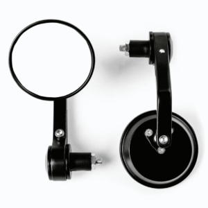 Bar End Mirrors Round For 7/8" Handle Bar End Motorcycle Rear View Side Mirrors