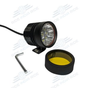 HJG L9X 90W CREE 9 LED Fog Light Auxiliary For Motorcycles With Yellow Filter (2 Pcs)
