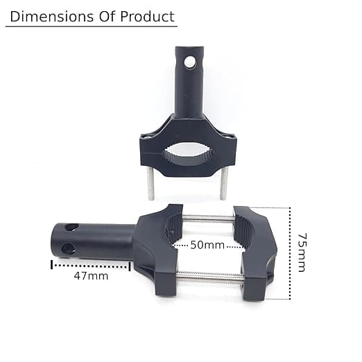 LIU HJG Aluminum Clamp for Mounting Fog Lights Universal (Pack of 1 Set) - Image 3