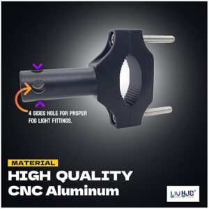 Alternative view of LIU HJG Aluminum Clamp for Mounting Fog Lights Universal (Pack of 1 Set)