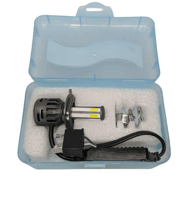 HJG M6 Mini LED Headlight Bulb H4 For All Motorcycles (80W White)