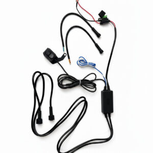 Ride India Ride Fog Light Wiring Harness Kit + Fuse + Switch + Strobe Flasher For Dual Color White/Yellow Lights (Plug N Play) System