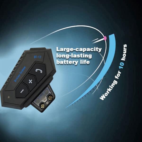 BT12 Wireless Headphone Speaker for Motorcycles Helmet Hands-Free Helmet Headset