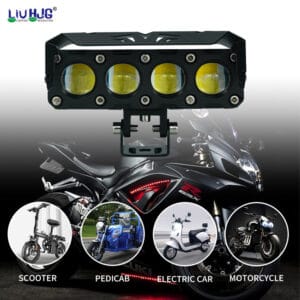 HJG Mega Drive 4 Lens Dual Color Yellow/White LED Fog Lights