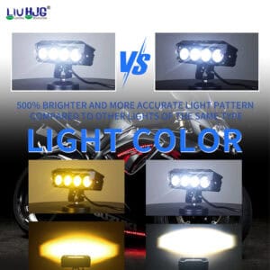 HJG Mega Drive 4 Lens Dual Color Yellow/White LED Fog Lights