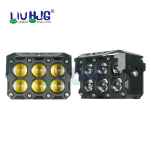 HJG Original Mega Drive 6 Lens Dual Color Yellow/White LED Fog Lights (Pair)