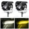 Liu Hjg Single Lens Round 60W LED Fog Lights Yellow/White