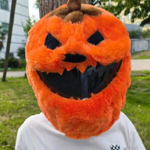 Pumpkin Motorcycle Helmet Cover - Ride India Ride