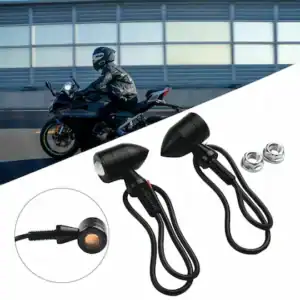 Alternative view of Bike Indicator Light Bright COB LED Signal Lights Mini Metal Indicator Universal For Bike Motorcycle (2 Pcs)