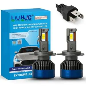 High power LED headlight bulbs with high security decoding, suitable for car headlamps, offering super focusing beam for improved road visibility and driving safety.