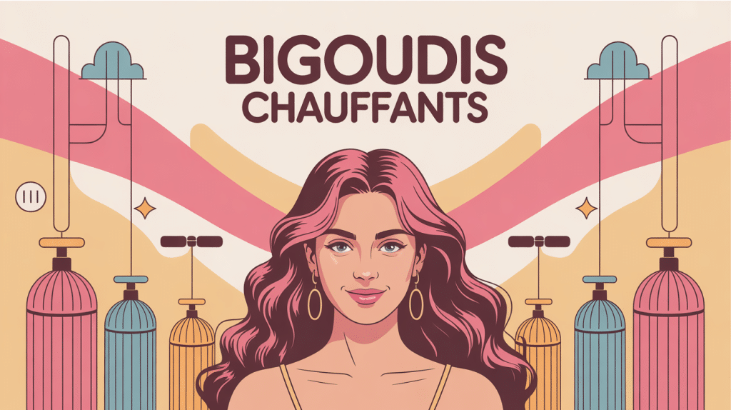 Chevelure ondulée avec bigoudis chauffants stylisés