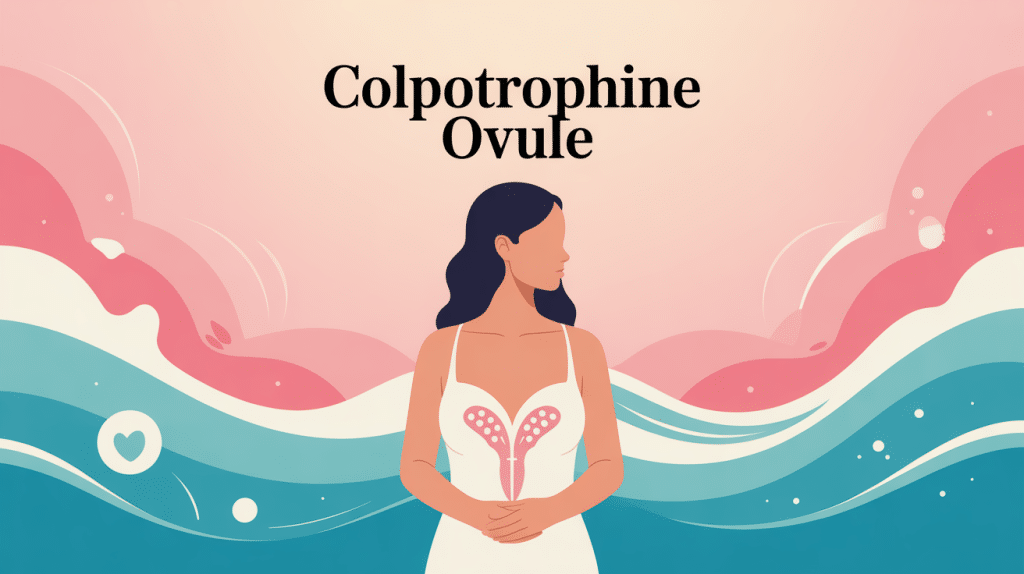 colpotrophine ovule illustration santé vaginale